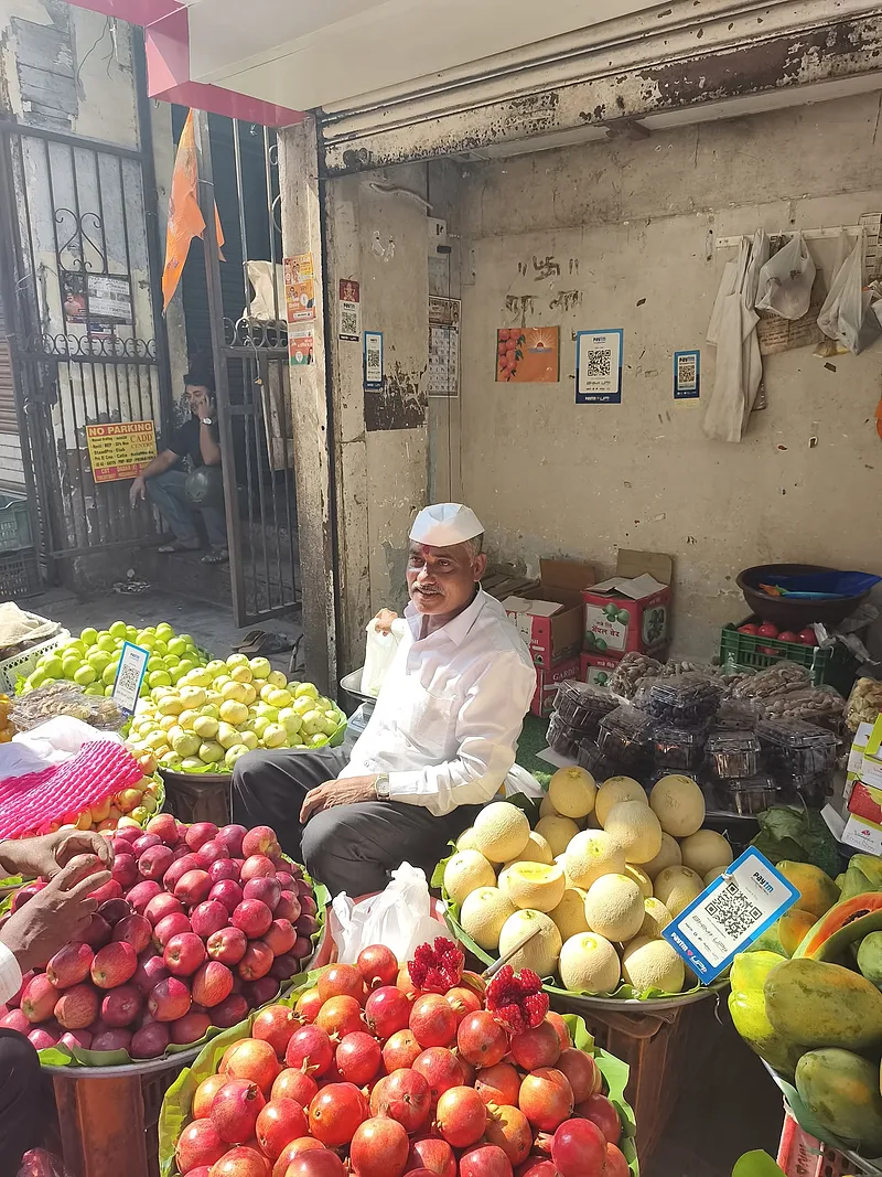 Gyümölcsárus Mumbaiban