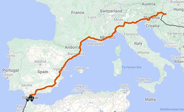 2800 km
